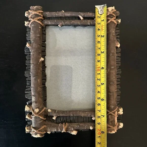 Vintage 90s “Wooden Stick” Tabletop Picture Frame for 4x6 Photo - Picture 11 of 13